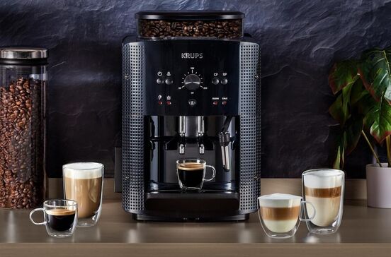 Máquina Krups com desconto para preparar café em grão em casa