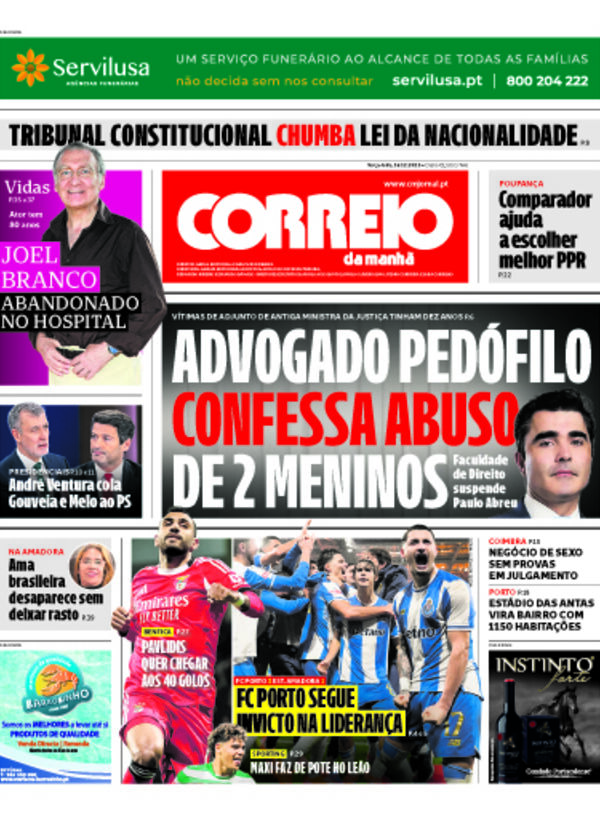Capa do jornal