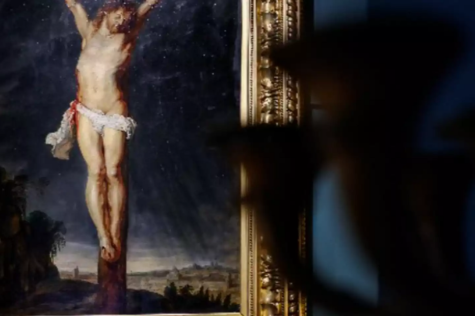 Quadro de Rubens, Cristo crucificado, descoberto numa mansão em Paris, supera dois milhões