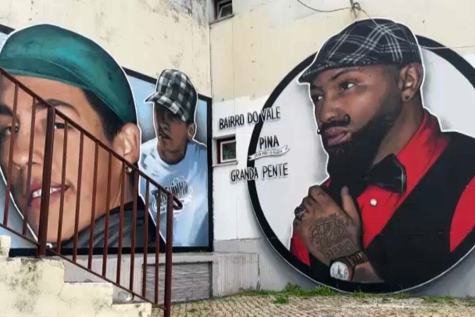 Mural artístico retrata Bairro do Vale, Pina e Granda Pente