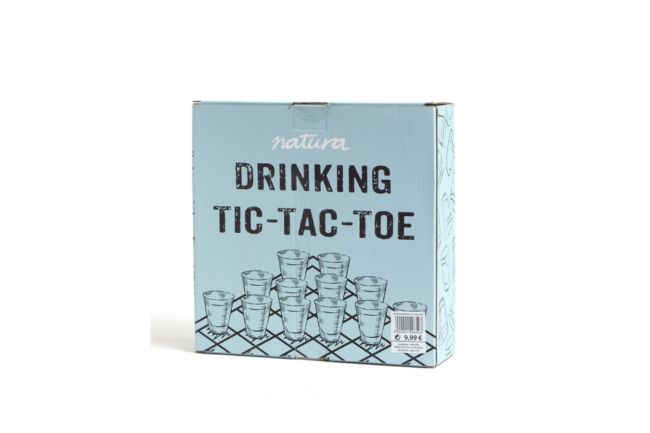 Jogo Drinking Tic-Tac-Toe da Natura para animar festas e convívios