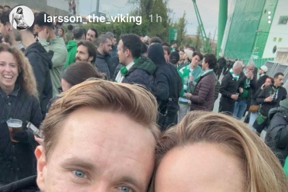 Mulher de Frederico Varandas e primo de Gyökeres no no cortejo do Sporting rumo ao Estádio da Luz