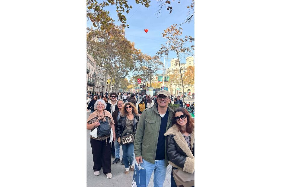 Manuel Marques e Beatriz Barosa visitam Barcelona com família