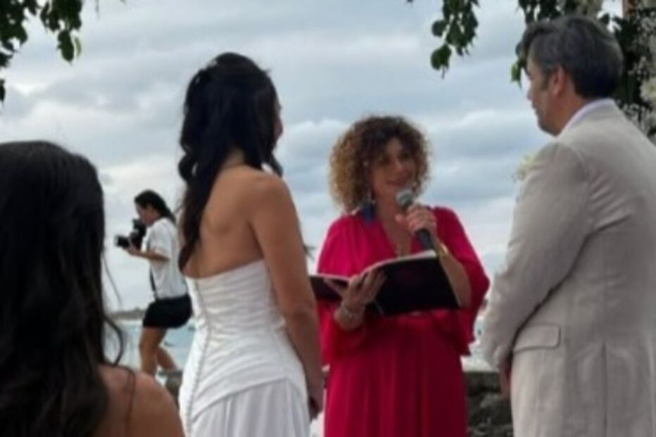 Ana Guiomar e Diogo Valssassina juntos num casamento em África