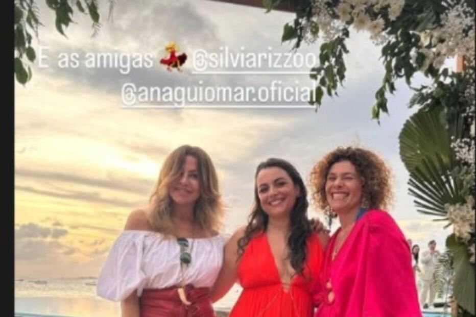Ana Guiomar e Diogo Valssassina juntos num casamento em local paradisíaco