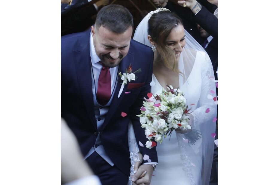 Rita Matias casou na igreja dos avós, celebrando com família e amigos