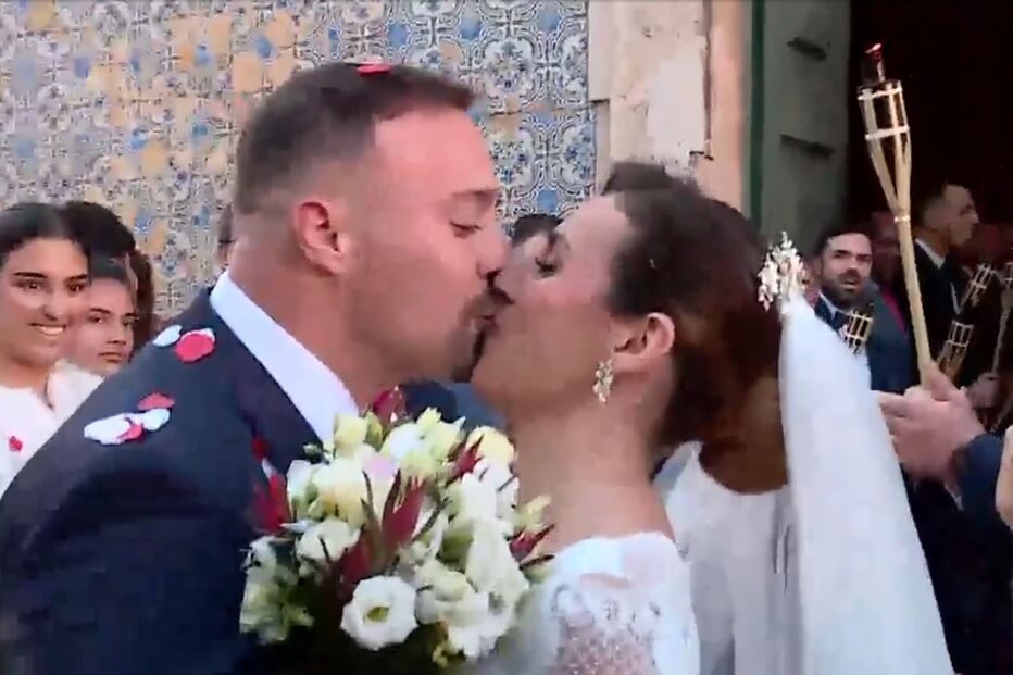 Partido Chega em peso no casamento de Rita Matias com o segurança de André Ventura