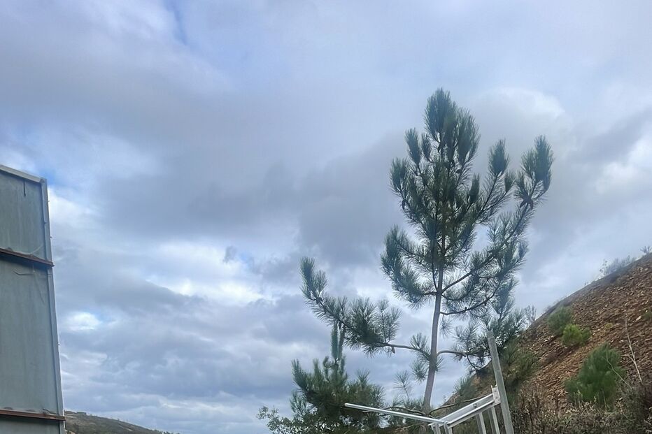 Foram furtados painéis solares e baterias