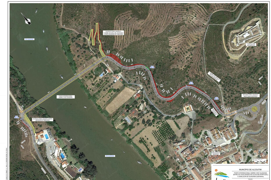 Novas pontes vão ligar Alcoutim (Portugal) a Sanlúcar de Guadiana (Espanha) sobre o rio Guadiana