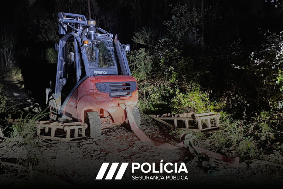 PSP recupera empilhador roubado, avaliado em 15 mil euros