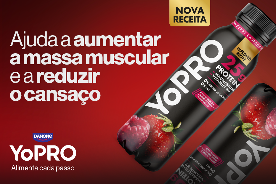 YoPro ajuda no aumento de massa muscular e reduz o cansaço