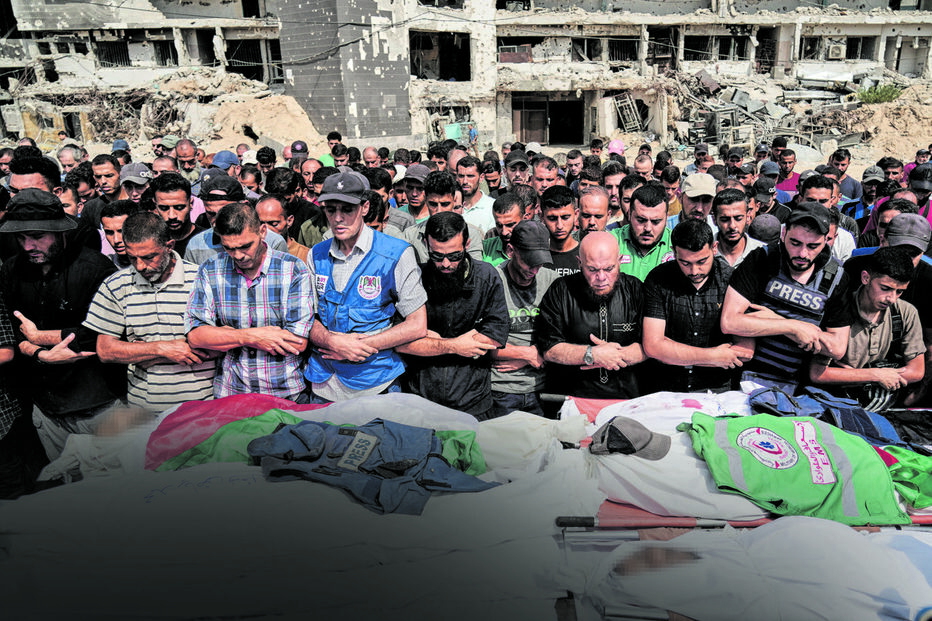 Quase metade dos jornalistas mortos entre dezembro de 2024 e dezembro de 2025 trabalhava em Gaza 
