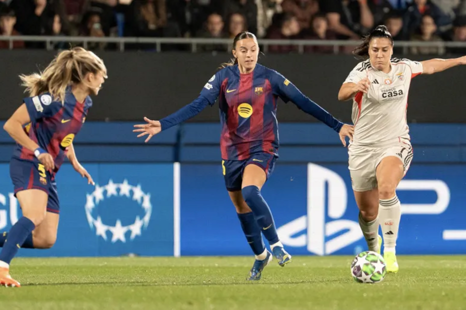 Martín - Prieto no Barcelona-Benfica