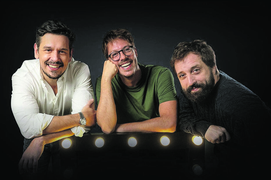 João VIcente de Castro, Fábio Porchat e Gregório Duvivier estiveram à conversa com o CM