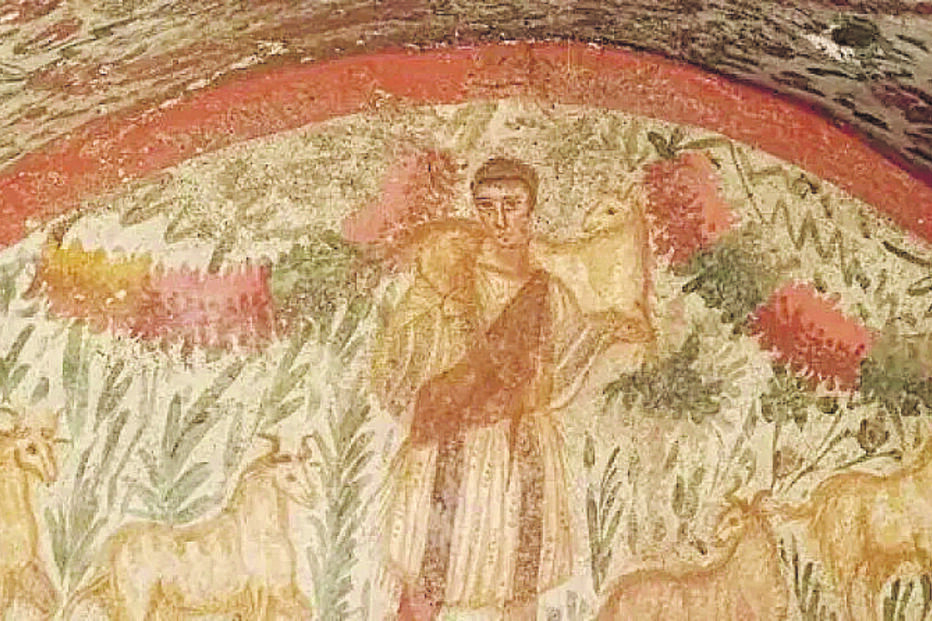 Raro fresco de Jesus como 