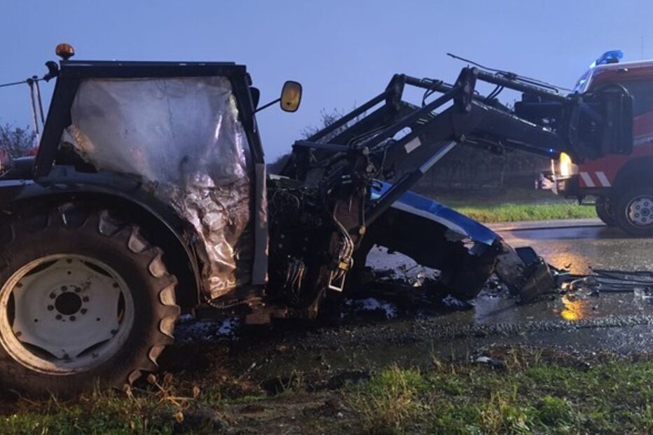 Colisão entre carro e trator em Almeirim causa um morto e dois feridos na EN 114