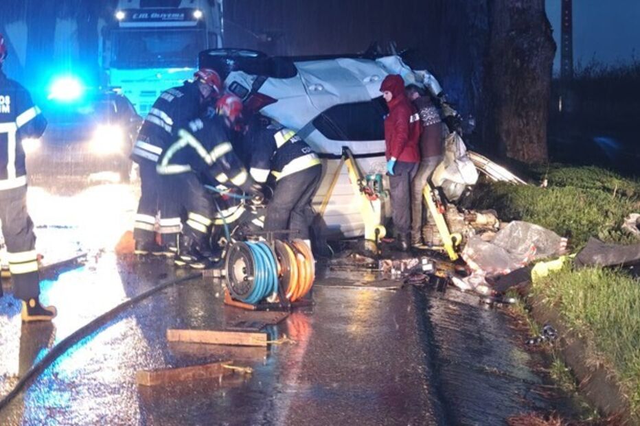 Colisão em Almeirim: um morto e dois feridos na EN 114