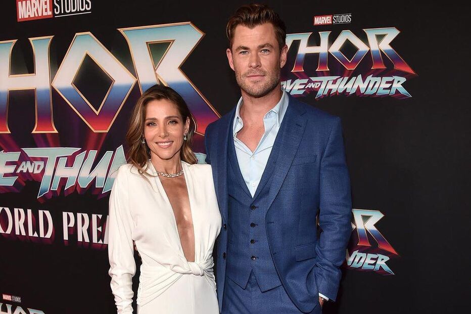 Chris Hemsworth e a esposa