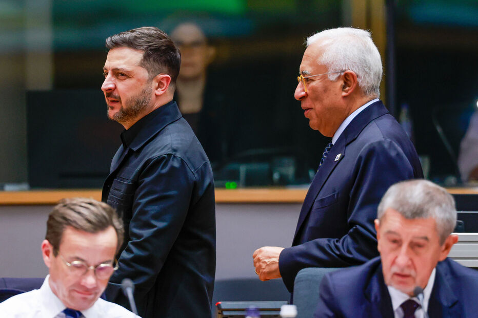 Zelensky e António Costa presentes no Conselho Europeu