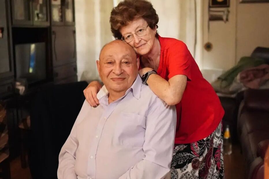 Alexander Kleytman com a mulher