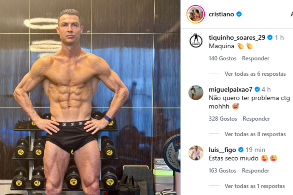 Os comentários à publicação de CR7