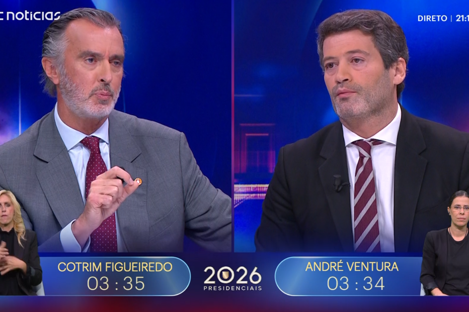 André Ventura e Cotrim Figueiredo debatem sobre presidenciais