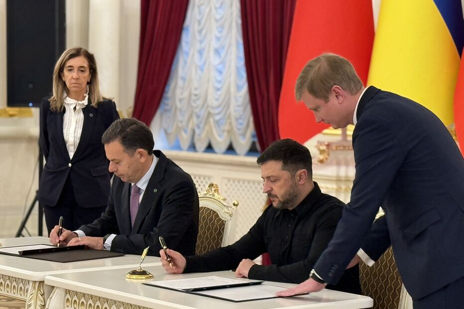 Luís Montenegro e Zelensky