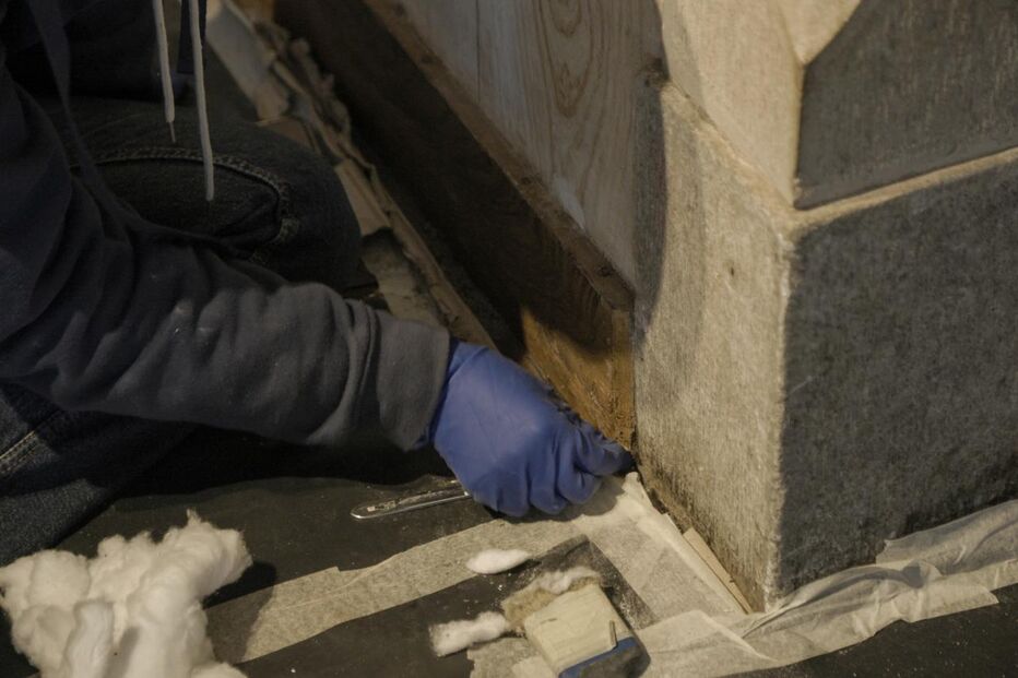 Obras no Palácio da Pena revelam a cor original do Quarto das Damas