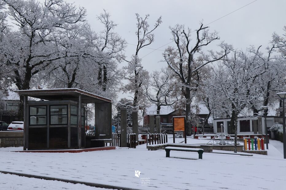 Queda de neve no município Vila Nova de Paiva