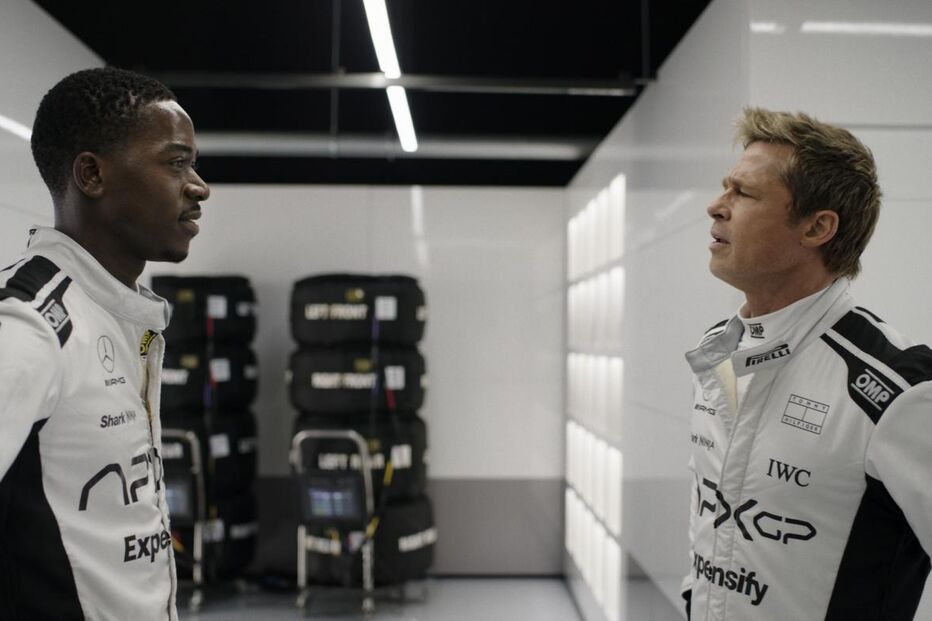 Brad Pitt e Damson Idris filmam novo filme sobre Fórmula 1
