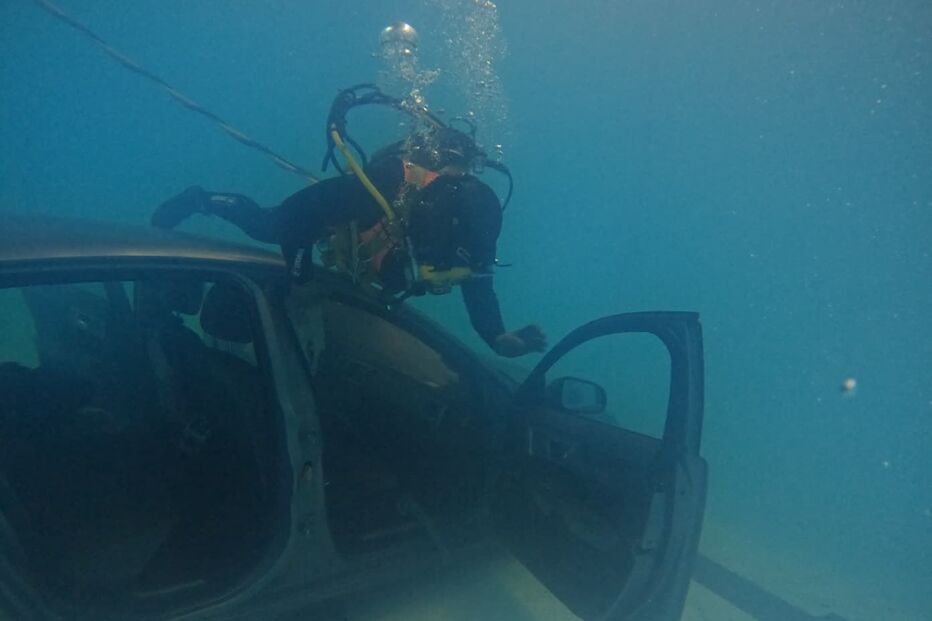 Operação especial ''resgata'' Jaguar… do fundo duma piscina