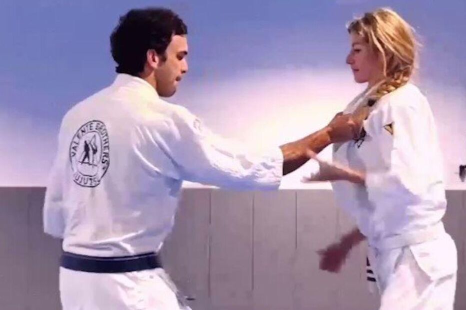 Gisele Bündchen pratica jiu-jitsu num dojo