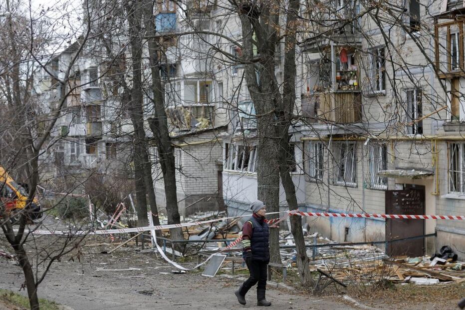 Várias zonas residencias foram atingidas por mísseis e drones russos