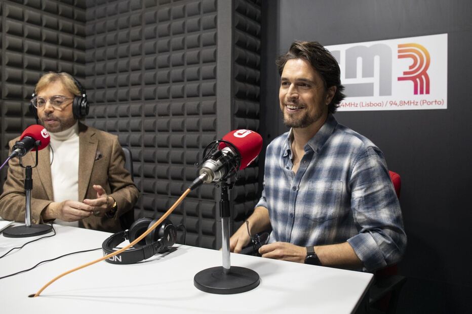 Diogo Morgado recorda início como manequim em entrevista na Correio da Manhã Rádio