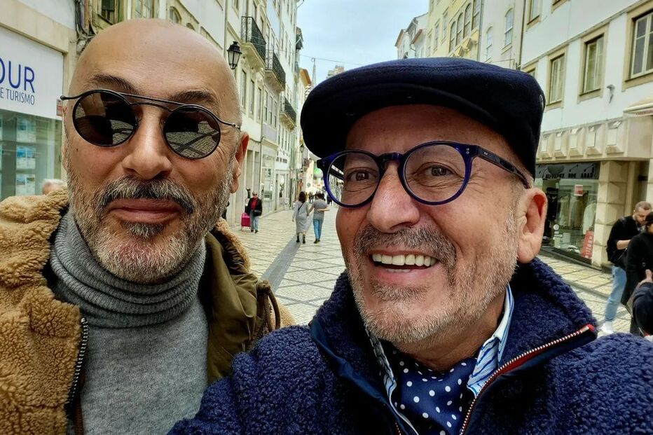 Manuel Luís Goucha visita Paris com um amigo