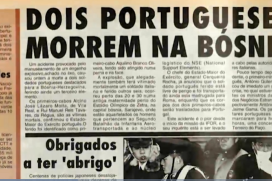 21 anos depois, familiares dos dois primeiros cabos paraquedistas que morreram em missão da NATO foram indemnizados   