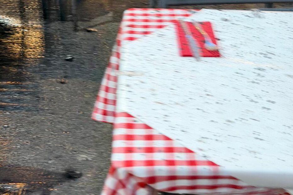 Estragos atingiram esplanada no Cais do Sodré