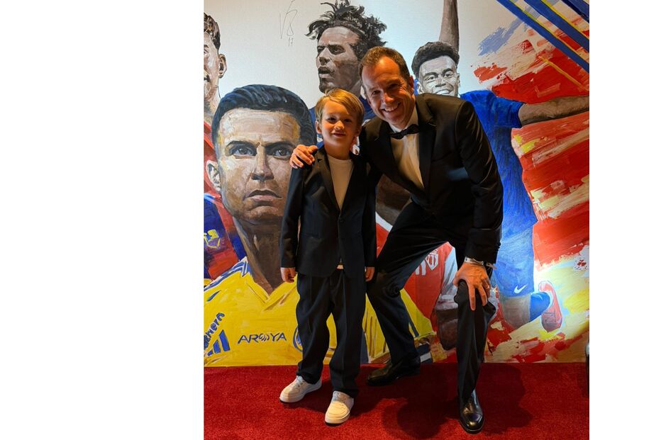 Frederico Varandas e filho Santiago