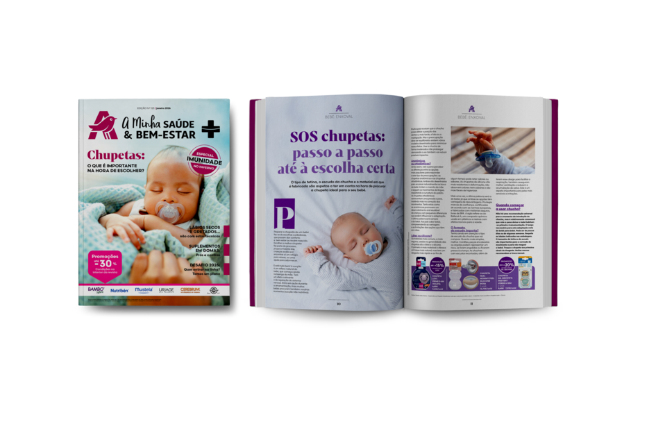 Chupetas: o tipo de tetina, o escudo e o material são importantes na escolha