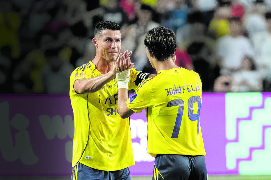 Ronaldo e Félix marcam mas Al Nassr é travado