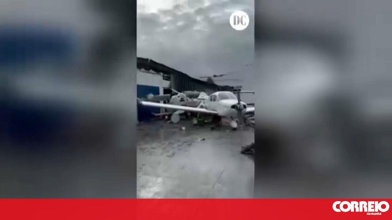 Depression Kristin causes extensive damage at Coimbra Municipal Aerodrome