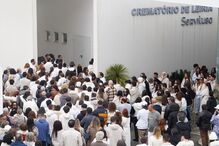 Cerimónias fúnebres de Maycon Douglas no Crematório de Leiria