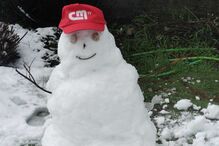 Boneco de neve em Castro Daire