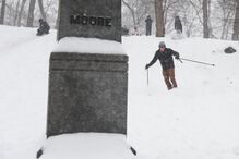 Nevão no Central Park, em Nova Iorque