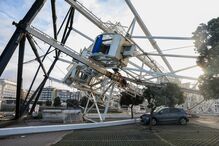Mau tempo provoca danos em equipamentos na Figueira da Foz