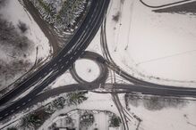 Neve na aldeia do Castelo, concelho de Vila Pouca de Aguiar