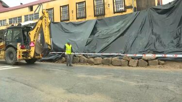 Mau tempo provoca queda de muro na EN 338 na Covilhã