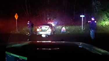 Cão é projetado de carro durante perseguição policial nos EUA  