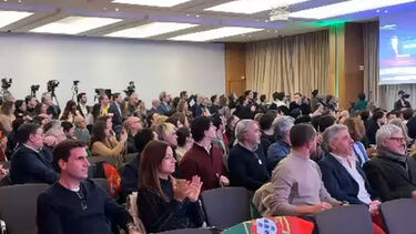 Sala ao rubro assim que se percebeu que Seguro seria um potencial vencedor contra André Ventura