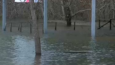 Parque de lazer em Águeda submerso devido ao mau tempo  